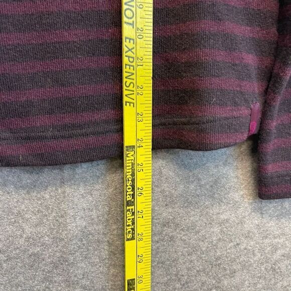 MOUNTAIN HARDWEAR Sweater Women's Medium Purple Sevina Wool Blend Stripe Hiking - Picture 7 of 13